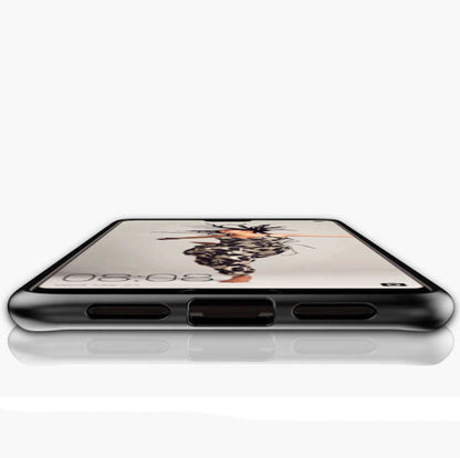 Huawei P20 Lite Kılıf Zore Buttom Kapak Mavi