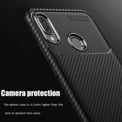 Huawei P20 Lite Kılıf Zore Negro Silikon Kapak Kahverengi