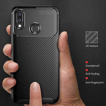 Huawei P20 Lite Kılıf Zore Negro Silikon Kapak Lacivert