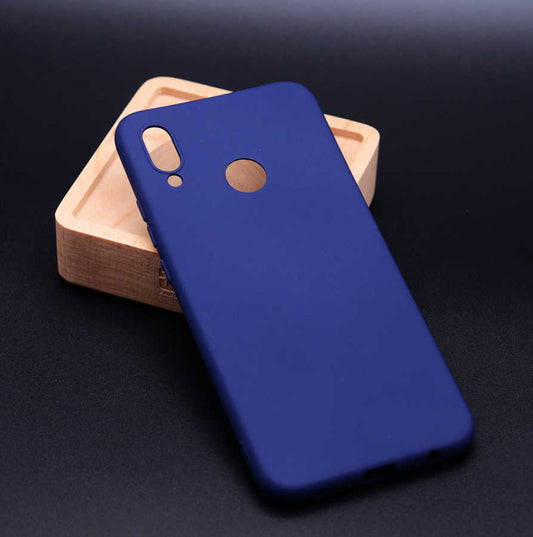 Huawei P20 Lite Kılıf Zore Premier Silikon Kapak Lacivert