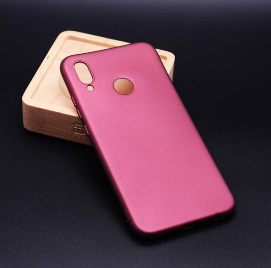 Huawei P20 Lite Kılıf Zore Premier Silikon Kapak Mürdüm