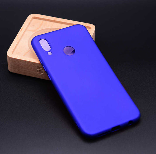 Huawei P20 Lite Kılıf Zore Premier Silikon Kapak Saks Mavi