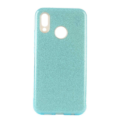 Huawei P20 Lite Kılıf Zore Shining Silikon Mavi