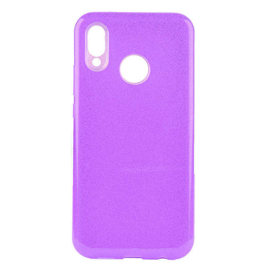 Huawei P20 Lite Kılıf Zore Shining Silikon Mor