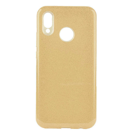 Huawei P20 Lite Kılıf Zore Shining Silikon Gold