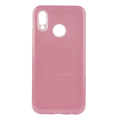 Huawei P20 Lite Kılıf Zore Shining Silikon Rose Gold