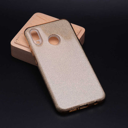 Huawei P20 Lite Kılıf Zore Shining Silikon Gold