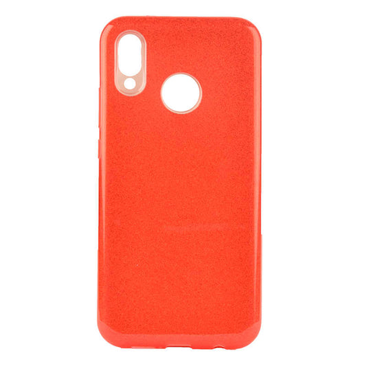 Huawei P20 Lite Kılıf Zore Shining Silikon Kırmızı