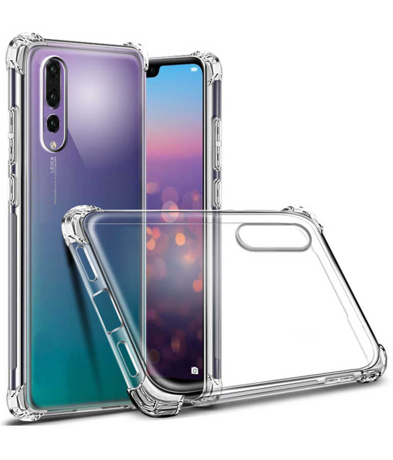 Huawei P20 Pro Kılıf Zore Nitro Anti Shock Silikon Renksiz
