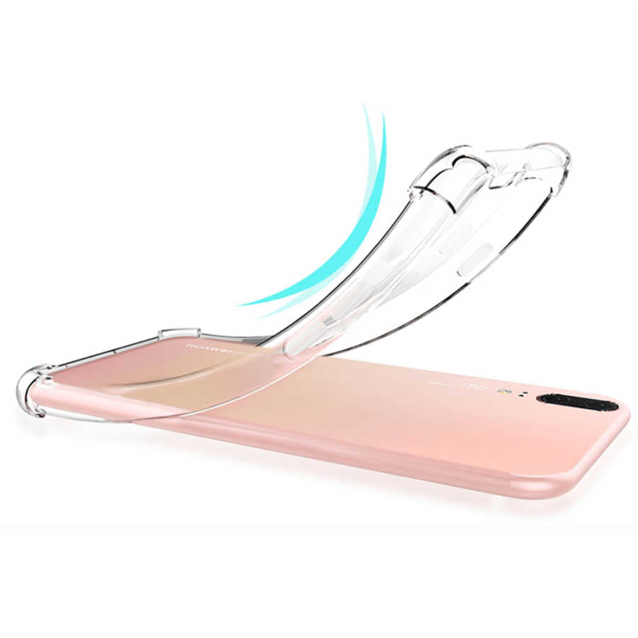 Huawei P20 Pro Kılıf Zore Nitro Anti Shock Silikon Renksiz