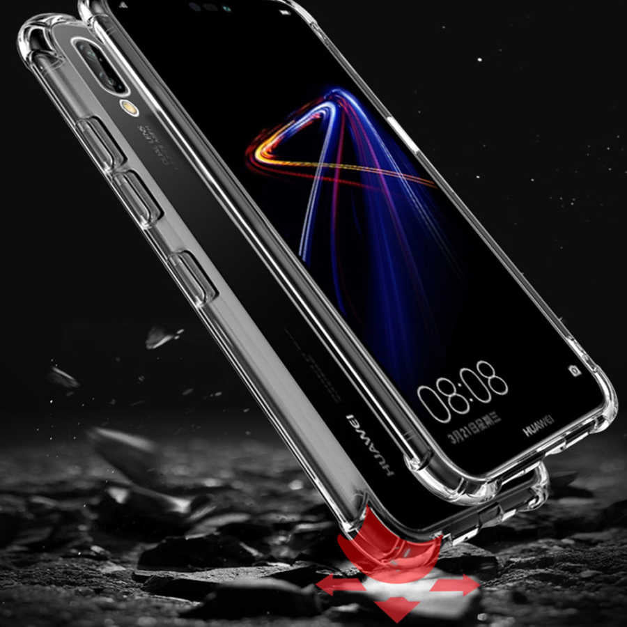 Huawei P20 Pro Kılıf Zore Nitro Anti Shock Silikon Renksiz