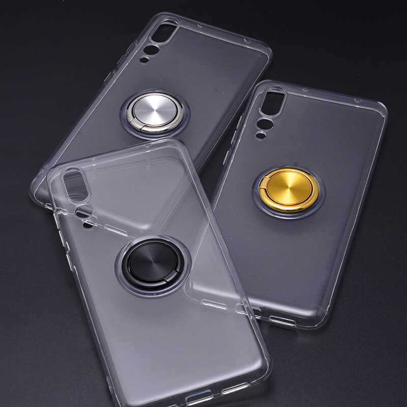 Huawei P20 Pro Kılıf Zore Les Silikon Siyah