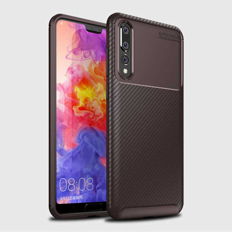 Huawei P20 Pro Kılıf Zore Negro Silikon Kapak Kahverengi