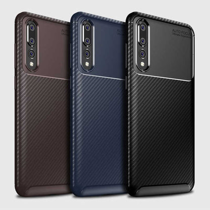 Huawei P20 Pro Kılıf Zore Negro Silikon Kapak Kahverengi