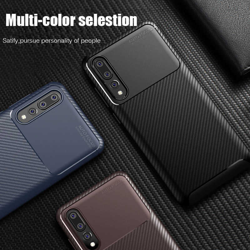 Huawei P20 Pro Kılıf Zore Negro Silikon Kapak Kahverengi
