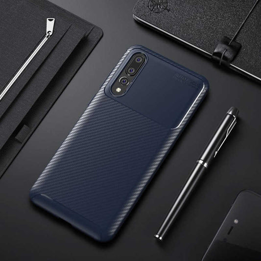 Huawei P20 Pro Kılıf Zore Negro Silikon Kapak Lacivert