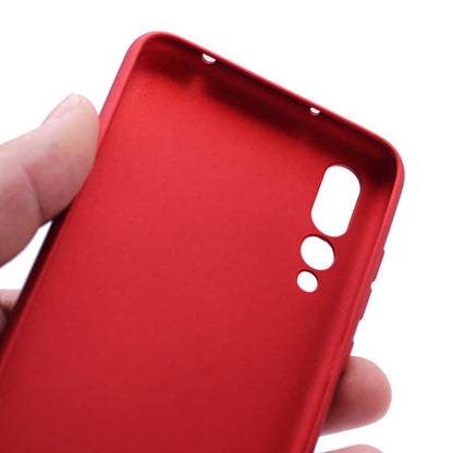 Huawei P20 Pro Kılıf Zore Premier Silikon Kapak Kırmızı