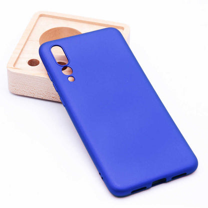 Huawei P20 Pro Kılıf Zore Premier Silikon Kapak Saks Mavi