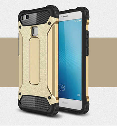 Huawei P9 Lite Mini Kılıf Zore Crash Silikon Kapak Gri
