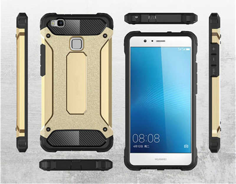 Huawei P9 Lite Mini Kılıf Zore Crash Silikon Kapak Rose Gold