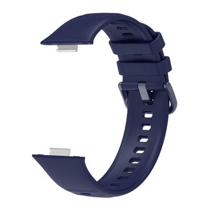 Huawei Watch Fit 3 Band Serisi Klasik Kordon Silikon Strap Kayış Koyu Kırmızı