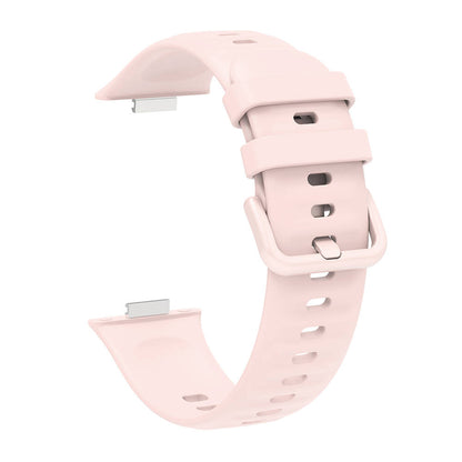 Huawei Watch Fit 3 Band Serisi Klasik Kordon Silikon Strap Kayış Koyu Kırmızı