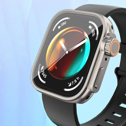Huawei Watch Fit 3 to Apple Watch Ultra 49mm Kasa Dönüştürücü ve Ekran Koruyucu Zore Watch Gard 33 Lacivert