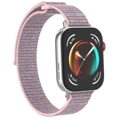 Huawei Watch Fit 3 Zore KRD-03 Hasır Kordon Pink Sand
