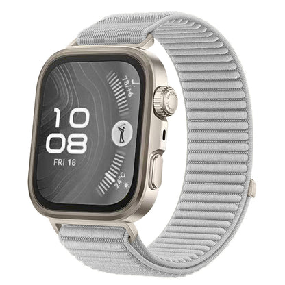 Huawei Watch Fit 4 Pro Zore KRD-144 Hasır Kordon Gri