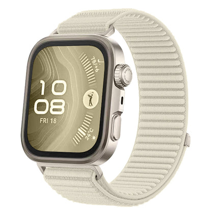 Huawei Watch Fit 4 Pro Zore KRD-144 Hasır Kordon Starlight