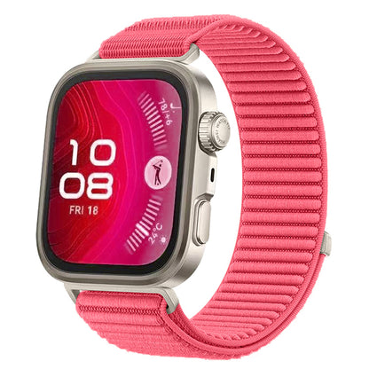 Huawei Watch Fit 4 Pro Zore KRD-144 Hasır Kordon Starlight