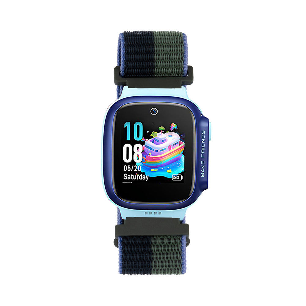 Huawei Watch GT5 41mm Zore KRD-03 18mm Çocuklara Özel Hasır Kordon Siyah-Yeşil