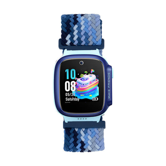Huawei Watch GT5 41mm Zore KRD-139 18mm Çocuklara Özel Örgü Kordon Lacivert