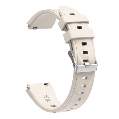 Huawei Watch GT5 Pro 42mm Zore KRD-129 Silikon Kordon Strap Kayış Beyaz