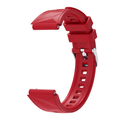 Huawei Watch GT5 Pro 42mm Zore KRD-129 Silikon Kordon Strap Kayış Pembe