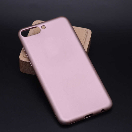 Huawei Y6 2018 Kılıf Zore Premier Silikon Kapak Rose Gold