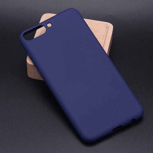 Huawei Y6 2018 Kılıf Zore Premier Silikon Kapak Lacivert