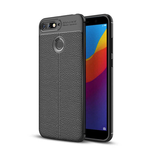 Huawei Y7 2018 Kılıf Zore Niss Silikon Kapak Siyah
