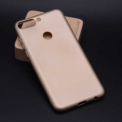 Huawei Y7 2018 Kılıf Zore Premier Silikon Kapak Rose Gold