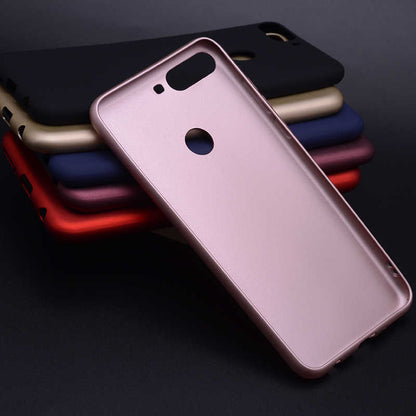 Huawei Y7 2018 Kılıf Zore Premier Silikon Kapak Mor