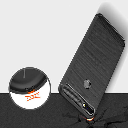 Huawei Y7 2018 Kılıf Zore Room Silikon Kapak Lacivert