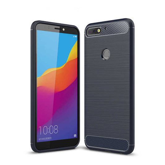 Huawei Y7 2018 Kılıf Zore Room Silikon Kapak Lacivert