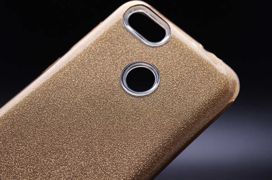 Huawei Y7 2018 Kılıf Zore Shining Silikon Mor