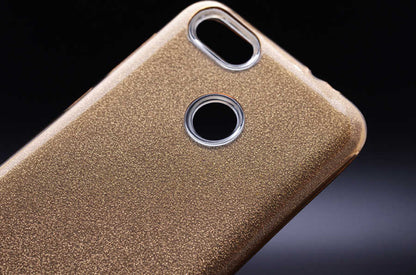 Huawei Y7 2018 Kılıf Zore Shining Silikon Gümüş