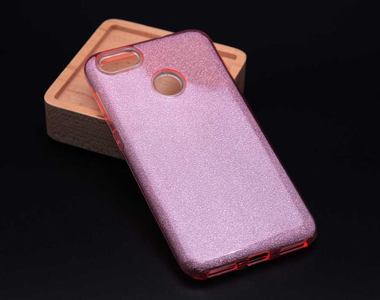 Huawei Y7 2018 Kılıf Zore Shining Silikon Rose Gold