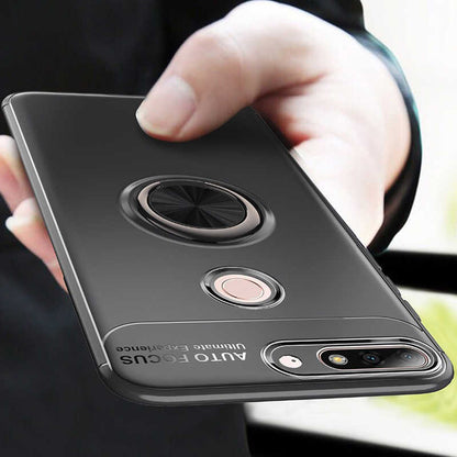 Huawei Y7 2018 Kılıf Zore Ravel Silikon Kapak Mavi