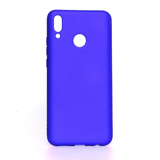 Huawei Y9 2019 Kılıf Zore Premier Silikon Kapak Saks Mavi