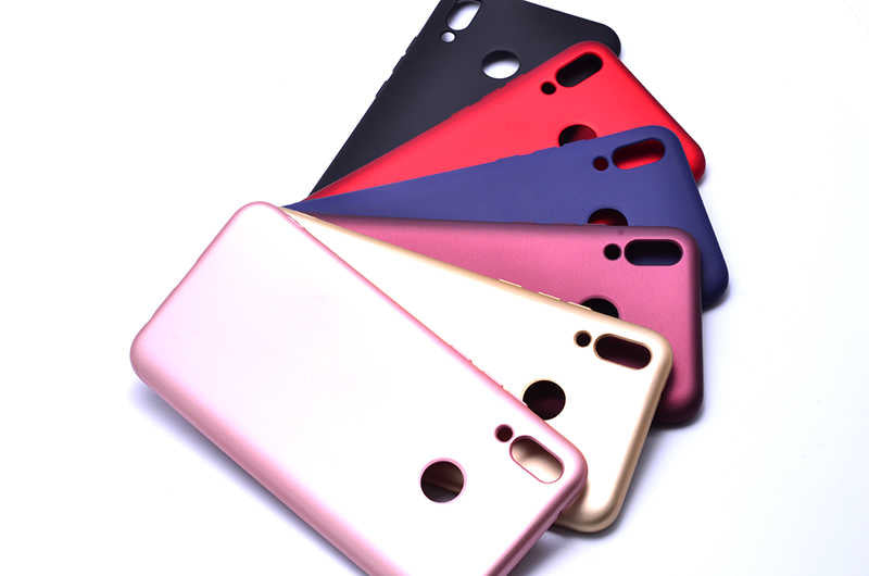 Huawei Y9 2019 Kılıf Zore Premier Silikon Kapak Gold