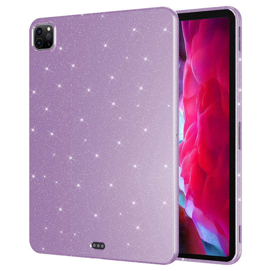 iPad Pro 11 2020 (2.Nesil) Simli Parlak Görünümlü Zore Tablet Koton Kılıf Lila