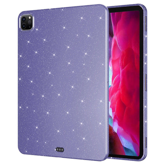 iPad Pro 11 2020 (2.Nesil) Simli Parlak Görünümlü Zore Tablet Koton Kılıf Derin Mor